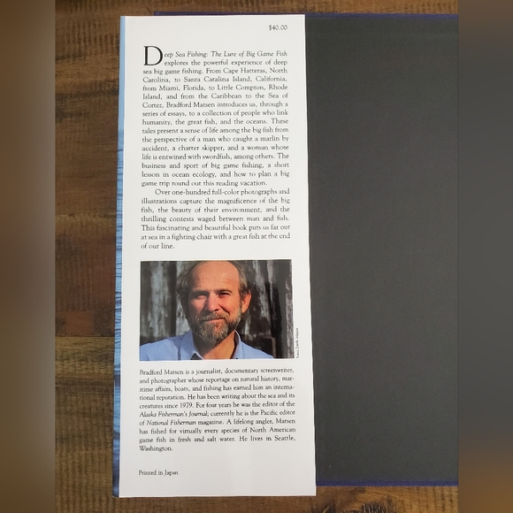 "Deep Sea Fishing The Lure of Big Fish Game" Hardback Table Book, 1994, Vintage - Picture 5 of 16